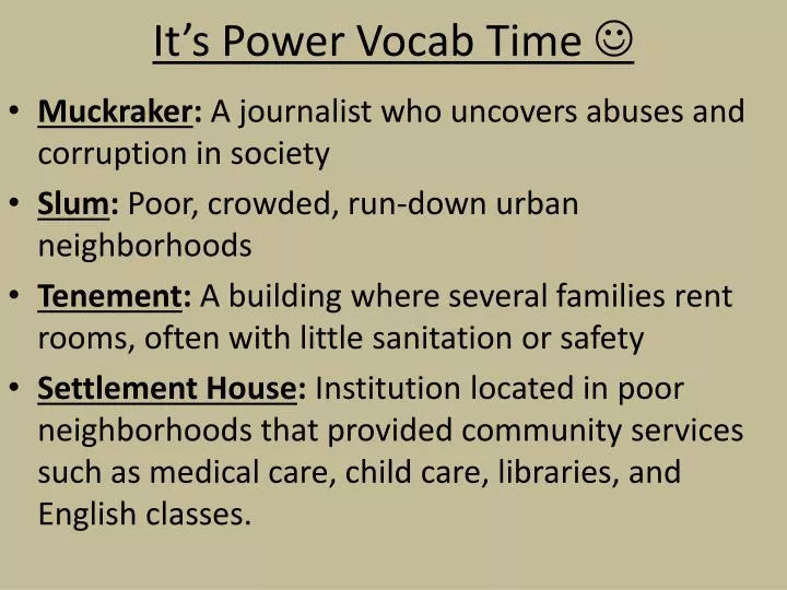 it s power vocab time