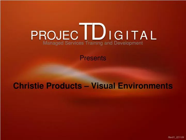 christie products visual environments