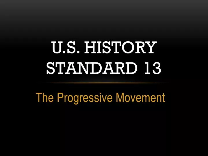 u s history standard 13