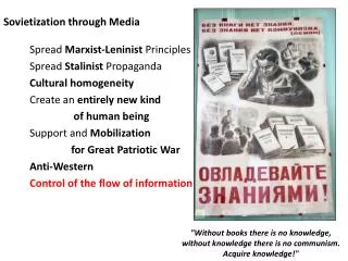 Sovietization through Media