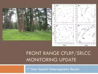 Front Range CFLRP/SRLCC Monitoring Update