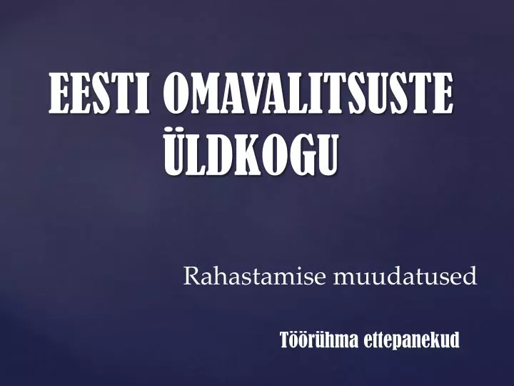 eesti omavalitsuste ldkogu