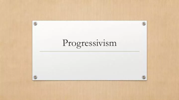 progressivism