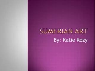 Sumerian Art