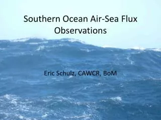Southern Ocean Air-Sea Flux Observations
