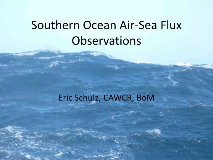 southern ocean air sea flux observations