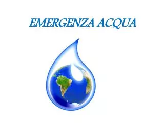 emergenza acqua