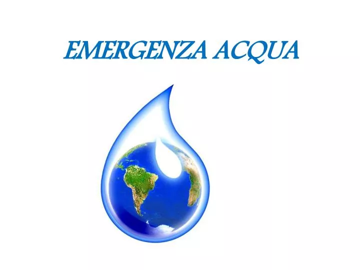 emergenza acqua