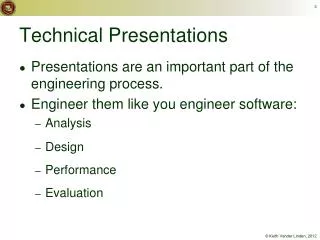 Technical Presentations