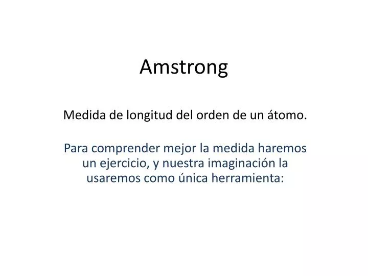 amstrong