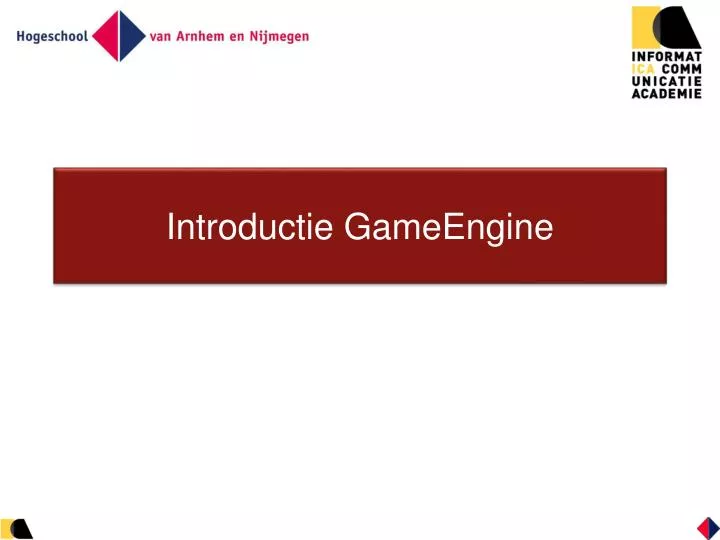 introductie gameengine