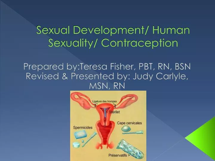 sexual development human sexuality contraception