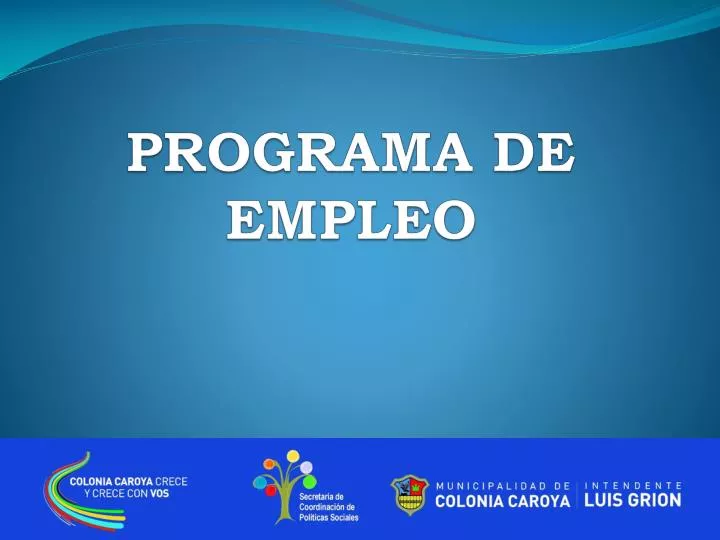 programa de empleo