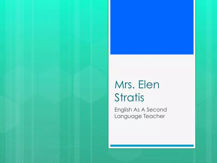 mrs elen stratis