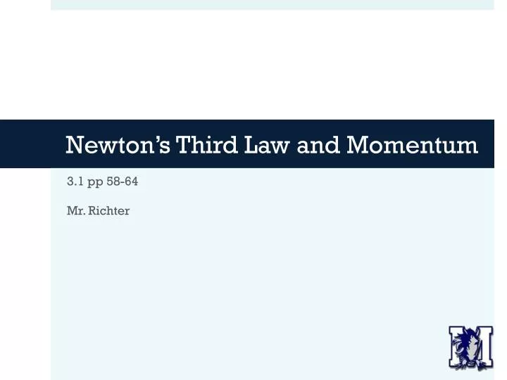 newton s third law and momentum