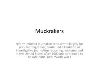 muckrakers