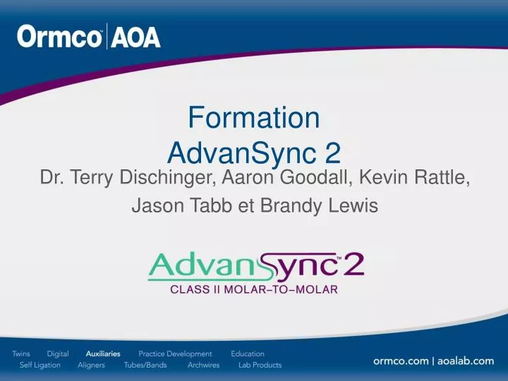 formation advansync 2