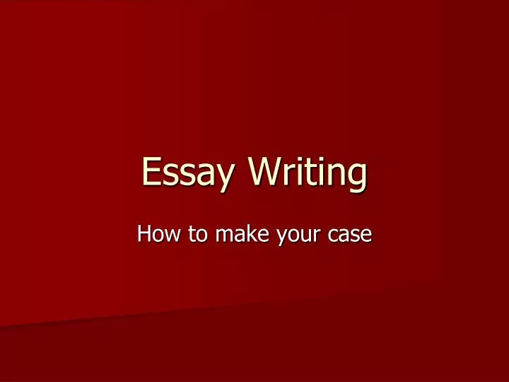 essay writing