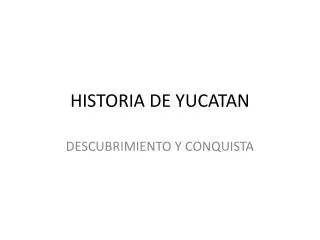 historia de yucatan