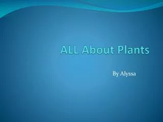 all about plants