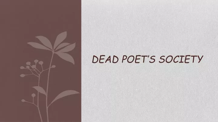 dead poet s society