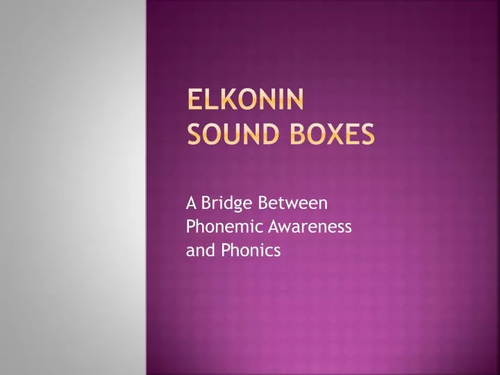 elkonin sound boxes