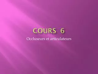 cours 6
