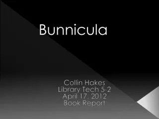Collin Hakes Library Tech 5-2 April 17, 2012 Book Report