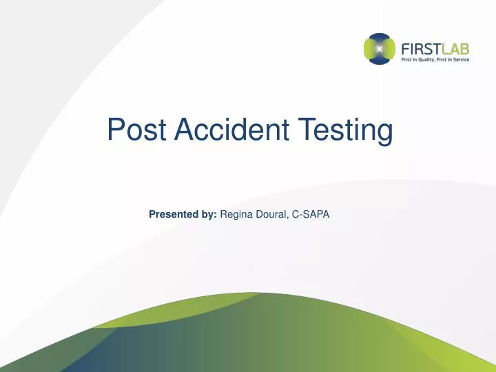 post accident testing