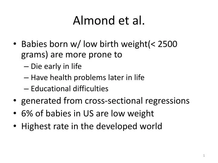 almond et al