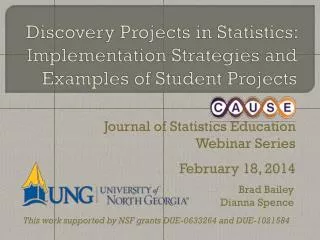 Discovery Projects in Statistics: Implementation Strategies and Examples of Student Projects