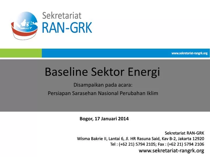 baseline sektor energi