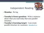 Independent Reading
