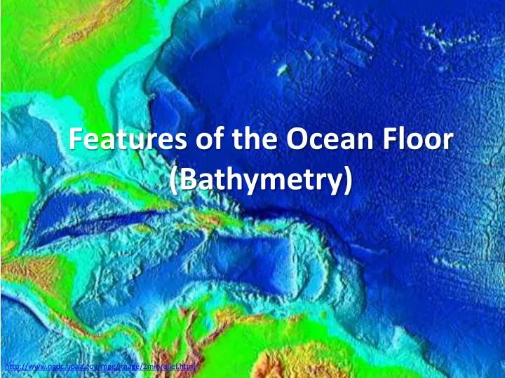 features of the ocean floor bathymetry