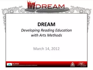 DREAM Developing Reading Education with Arts Methods