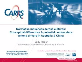 Normative influences across cultures: Conceptual differences &amp; potential confounders