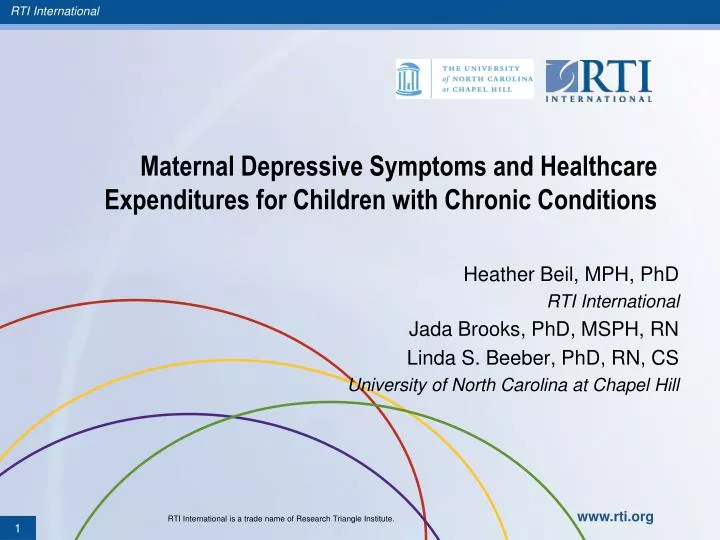 maternal depressive symptoms and healthcare expenditures for children with chronic conditions