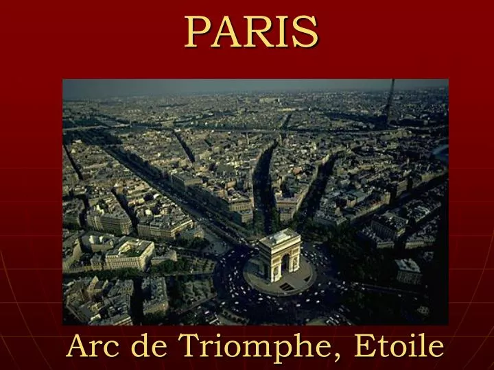 arc de triomphe etoile