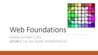 Web Foundations