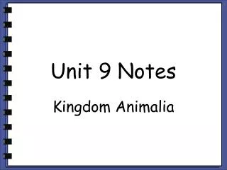 Unit 9 Notes