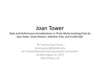 Joan Tower