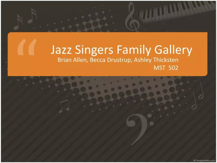 jazz singers family gallery