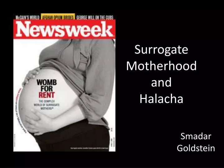 surrogate motherhood and halacha