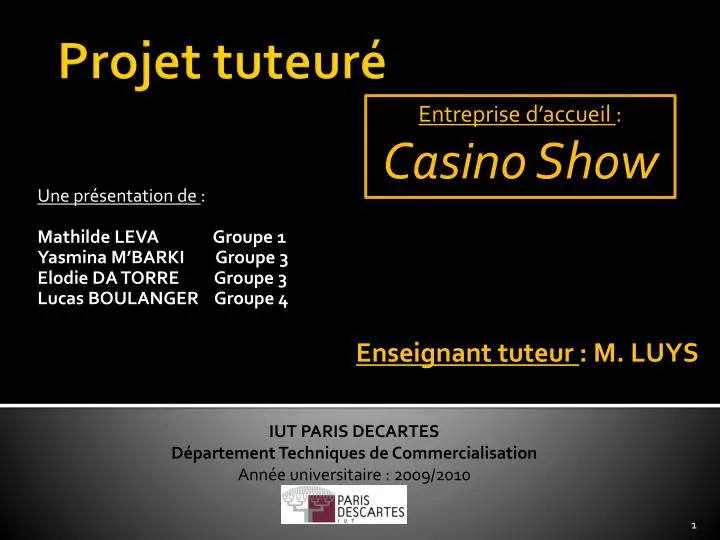 projet tuteur