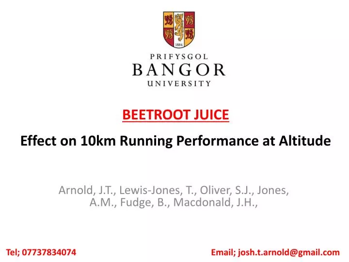 beetroot juice effect on 10km running performance at altitude