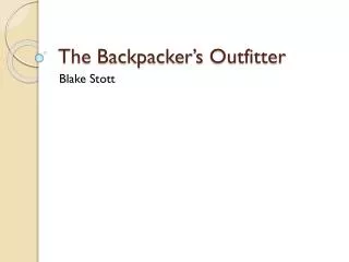 the backpacker s outfitter