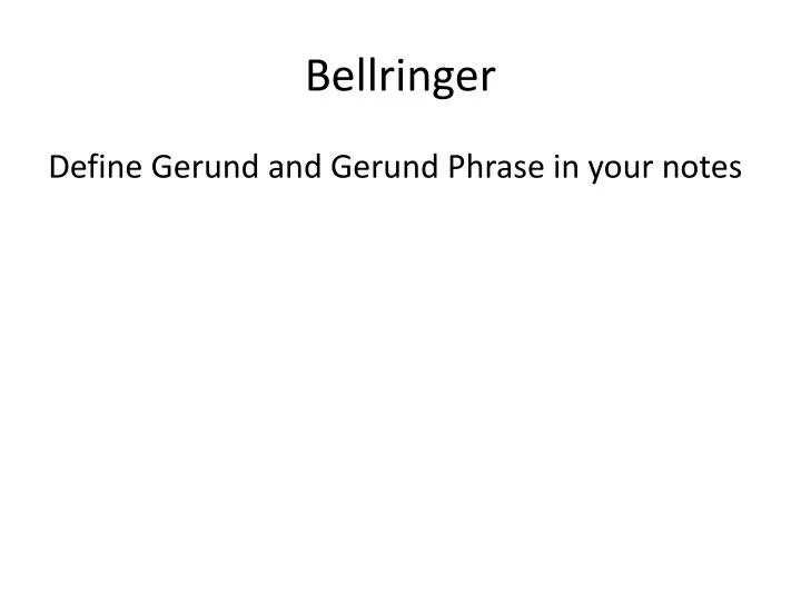 bellringer