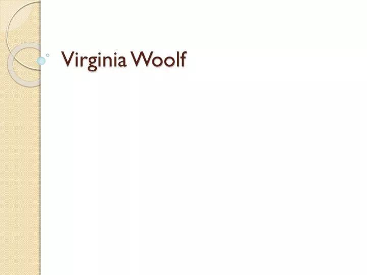 virginia woolf