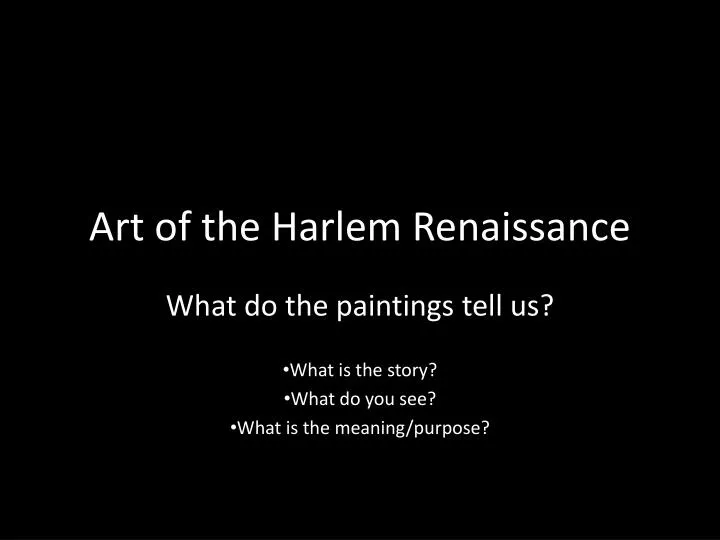art of the harlem renaissance