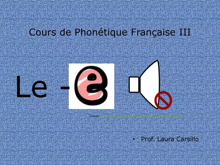 cours de phon tique fran aise iii